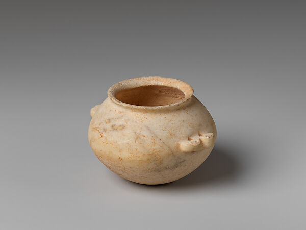 Marble pyxis (box), Marble, Cycladic