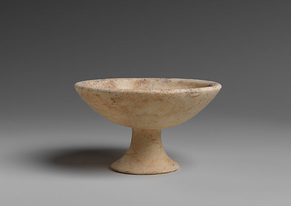 Marble footed cup, Marble, Cycladic