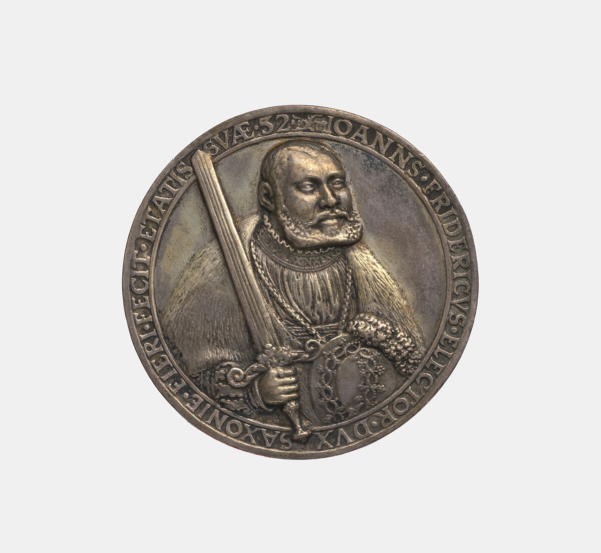 John Frederick 1503-54, Elector of Saxony 1532-47, Hans Reinhart the Elder (German, Dresden ca. 1510–1581 Leipzig), Silver, German, Saxony 