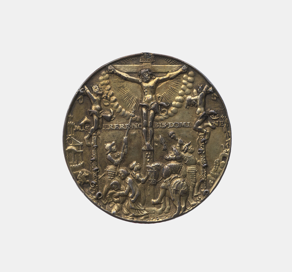 Fall of Man | Crucifixion, Hans Reinhart the Elder (German, Dresden ca. 1510–1581 Leipzig), Silver, old fire-gilding, German, Saxony