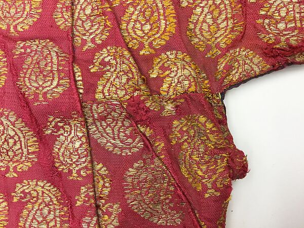 Jacket, Silk, metal wrapped thread; brocaded