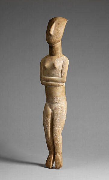 Marble female figure, Marble, Cycladic