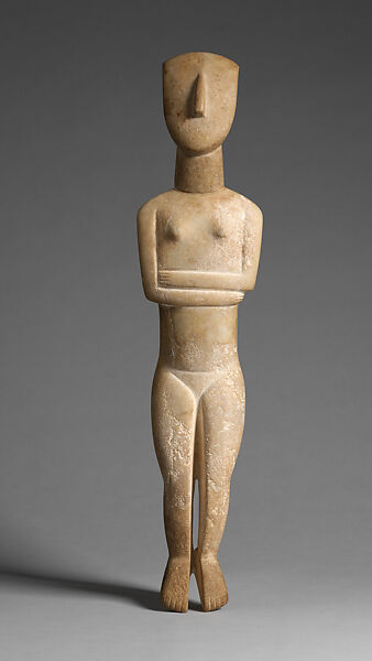 Marble female figure, Marble, Cycladic