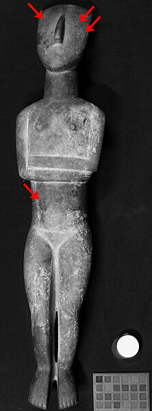 Marble female figure, Marble, Cycladic