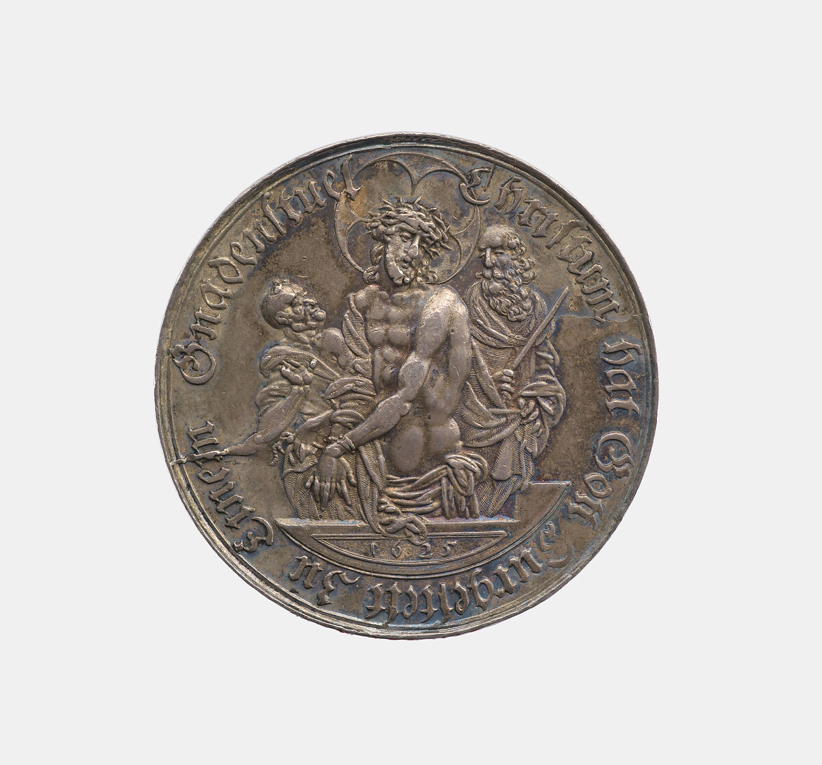 Christ and St. Paul, Sebastian Dadler (German, Strasbourg 1586–1657 Hamburg), Silver, German 