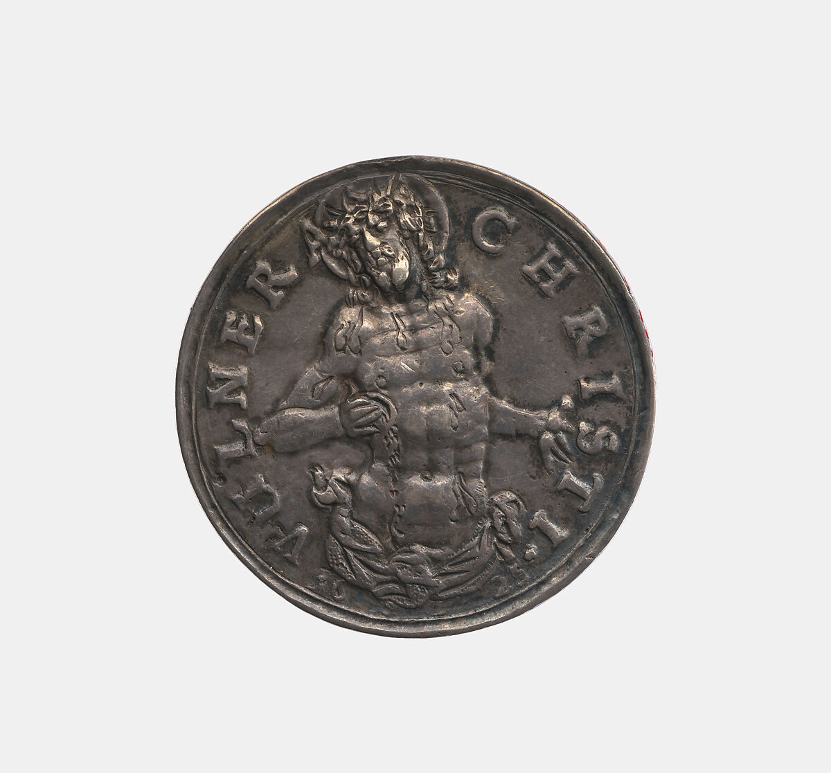 Christ Showing the Stigmata, School of Sebastian Dadler (German, Strasbourg 1586–1657 Hamburg), Silver, German 