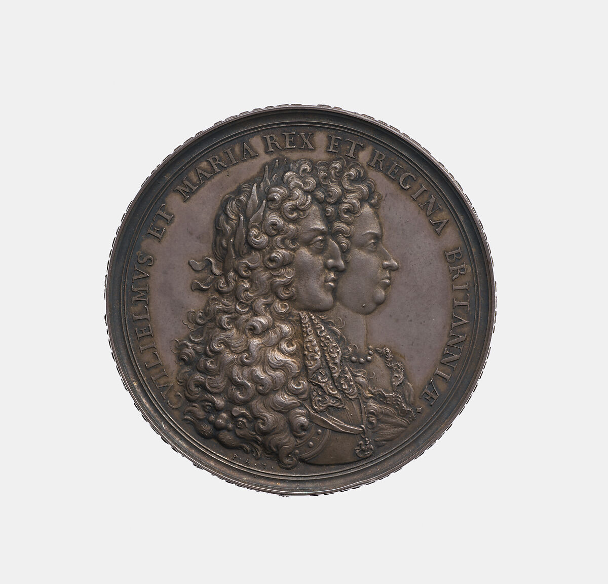 William III 1650-1702, and Mary 1662-94, King and Queen of England 1688-94, Philipp Heinrich Mueller (German, Augsburg, 1654–1719), Silver, German, Augsburg 