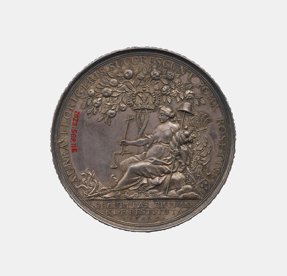 William III 1650-1702, and Mary 1662-94, King and Queen of England 1688-94, Philipp Heinrich Mueller (German, Augsburg, 1654–1719), Silver, German, Augsburg