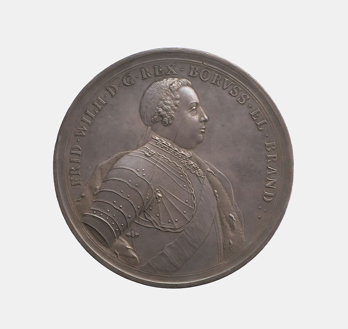 Frederick William I 1688-1740, Elector of Brandenburg, King of Prussia 1713-40, Peter Paul Werner (German, Nuremberg, 1689–1771), Silver, German, Nuremberg 