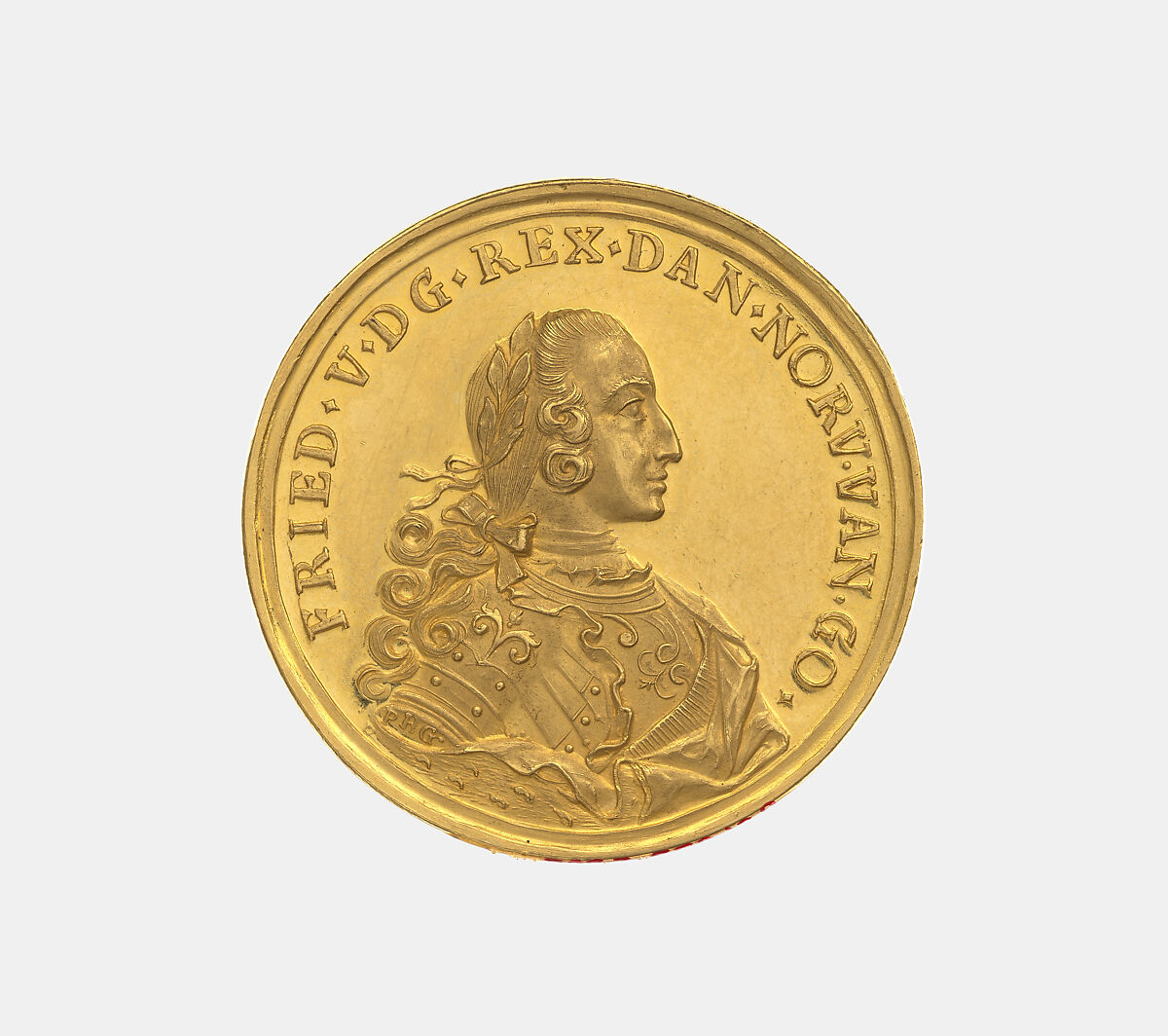 Frederick V 1723-66, King of Denmark and Norway 1746-66, Paul Heinrich Goedecke (German, 1730–1764), Gold, German, Hamburg 