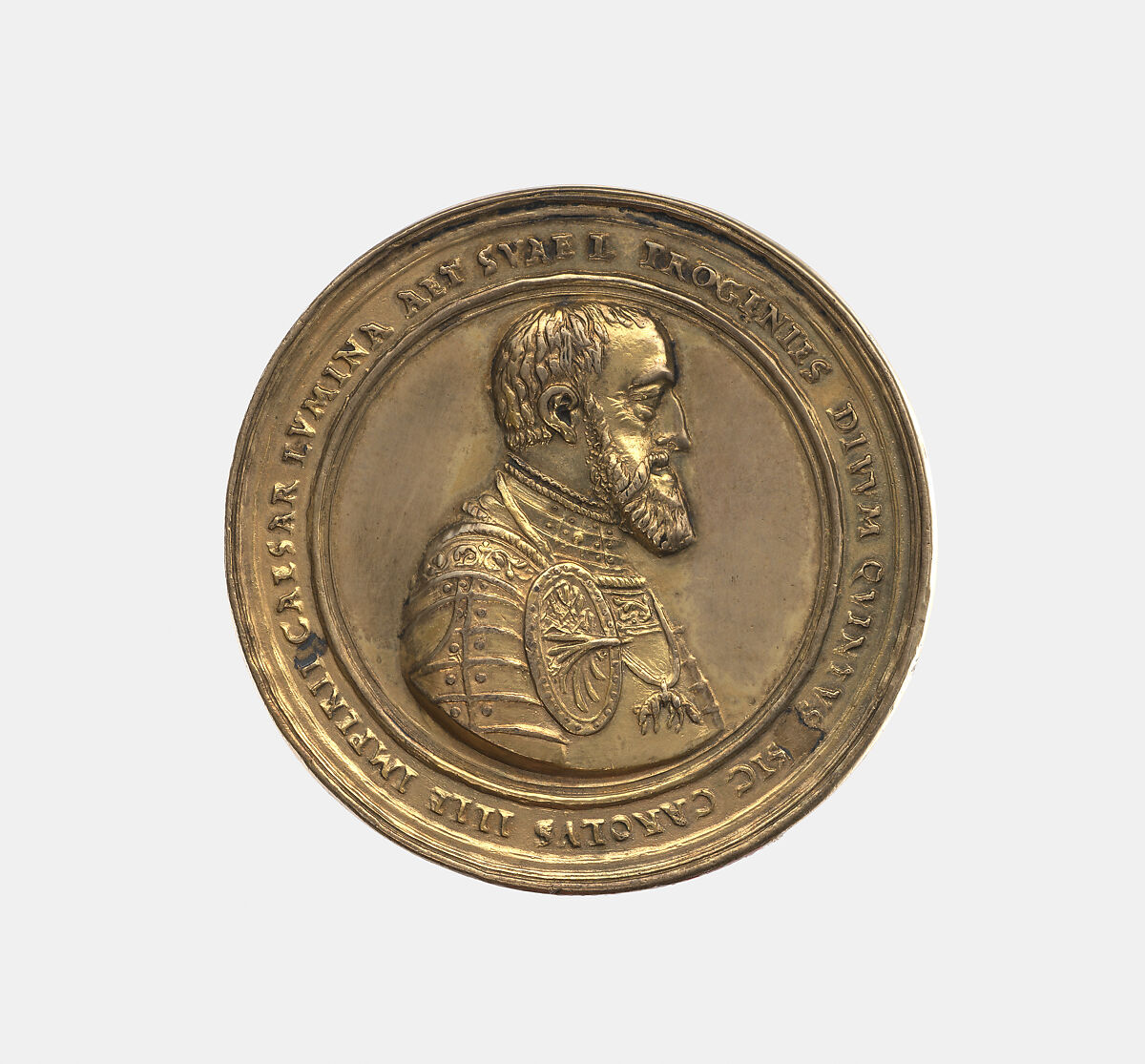 Charles V 1500-1558, Emperor 1519-56 and Ferdinand I 1503-64, King of Bohemia 1527-62 and Hungary 1527-63 Emperor 1556-64, Nickel Milicz (Czech, Jáchymov, ac. 1544–1570), Silver gilt, Czech, Jáchymov