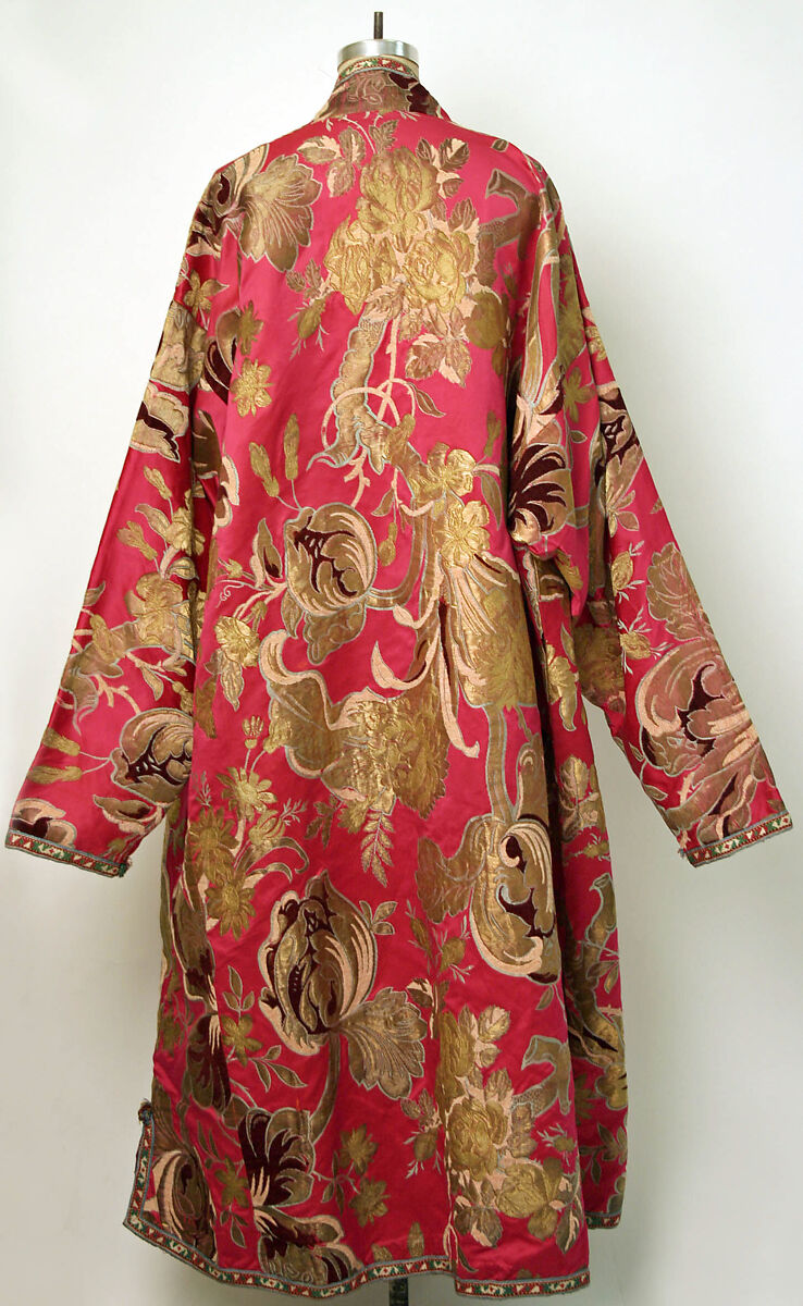 Robe, Silk, metal wrapped thread