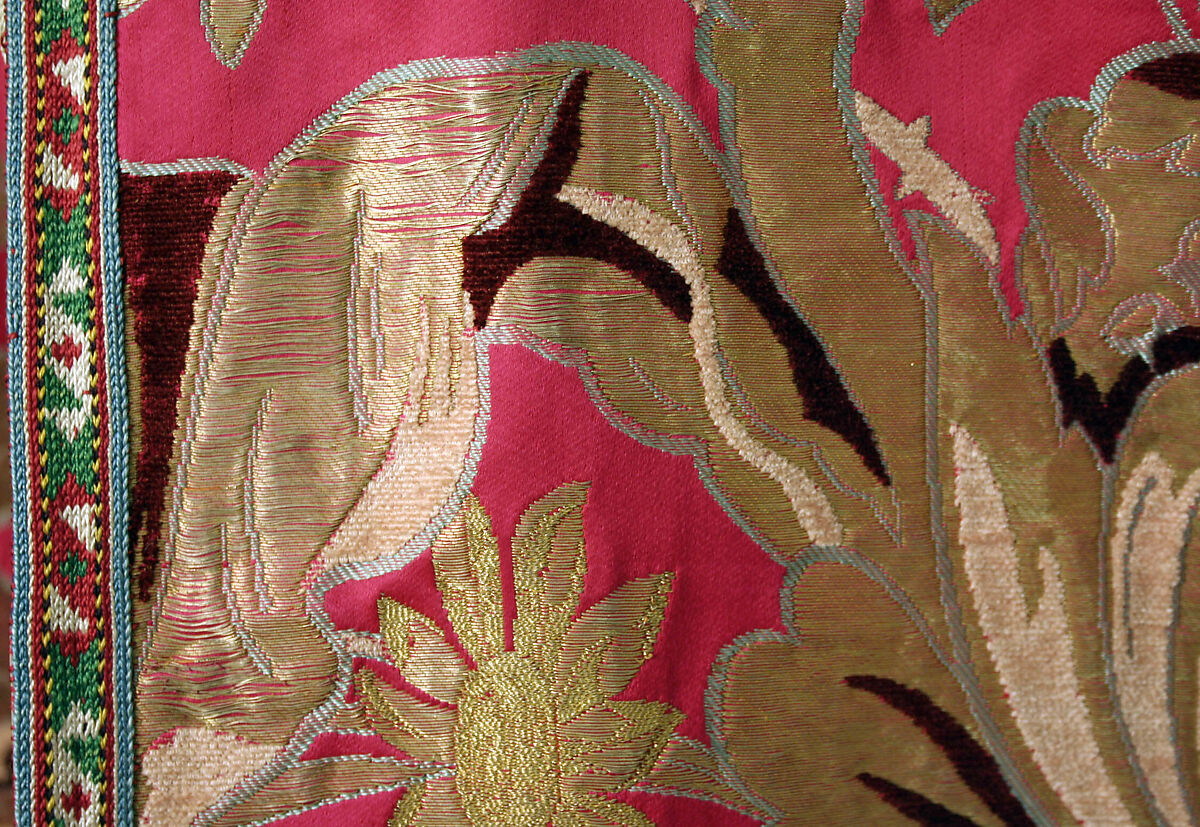 Robe, Silk, metal wrapped thread