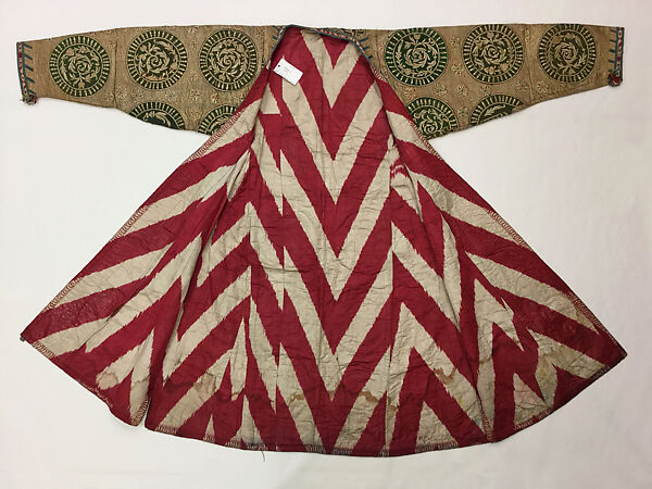Kaftan, Silk, metal wrapped thread; brocaded