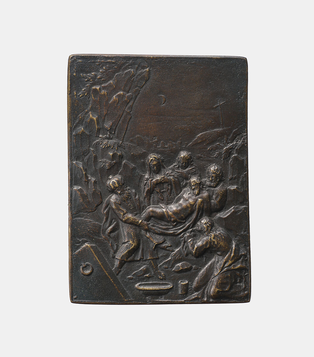 Entombment, Unknown Venetian artist, Bronze, Italian, Venice 
