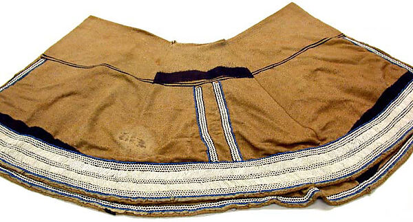 Woman's Ensemble: Cloak and Skirt, Wool, glass, South Africa 