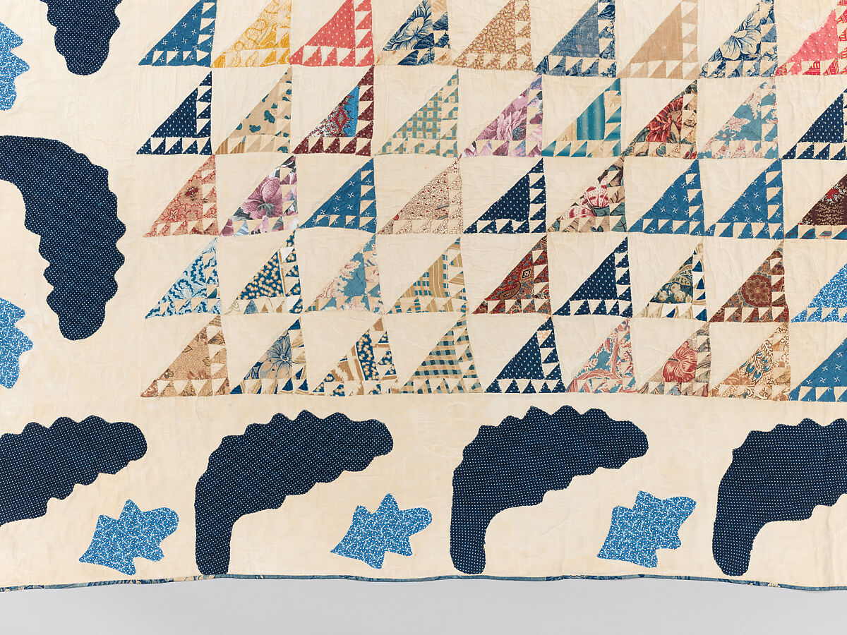 Quilt, pieced, Cotton, American