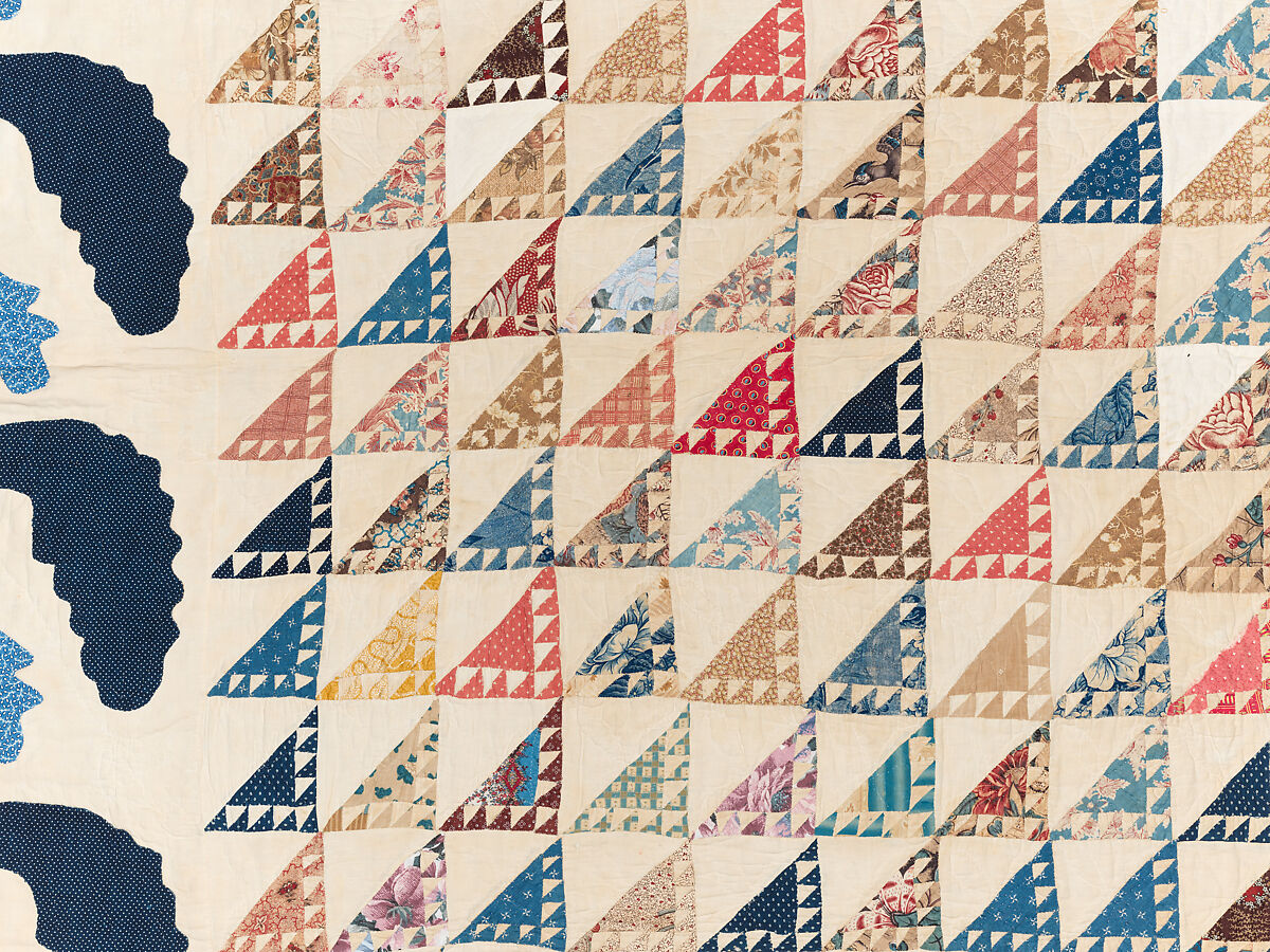 Quilt, pieced, Cotton, American