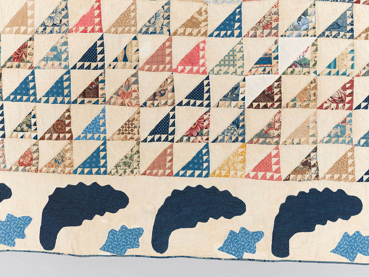 Quilt, pieced, Cotton, American