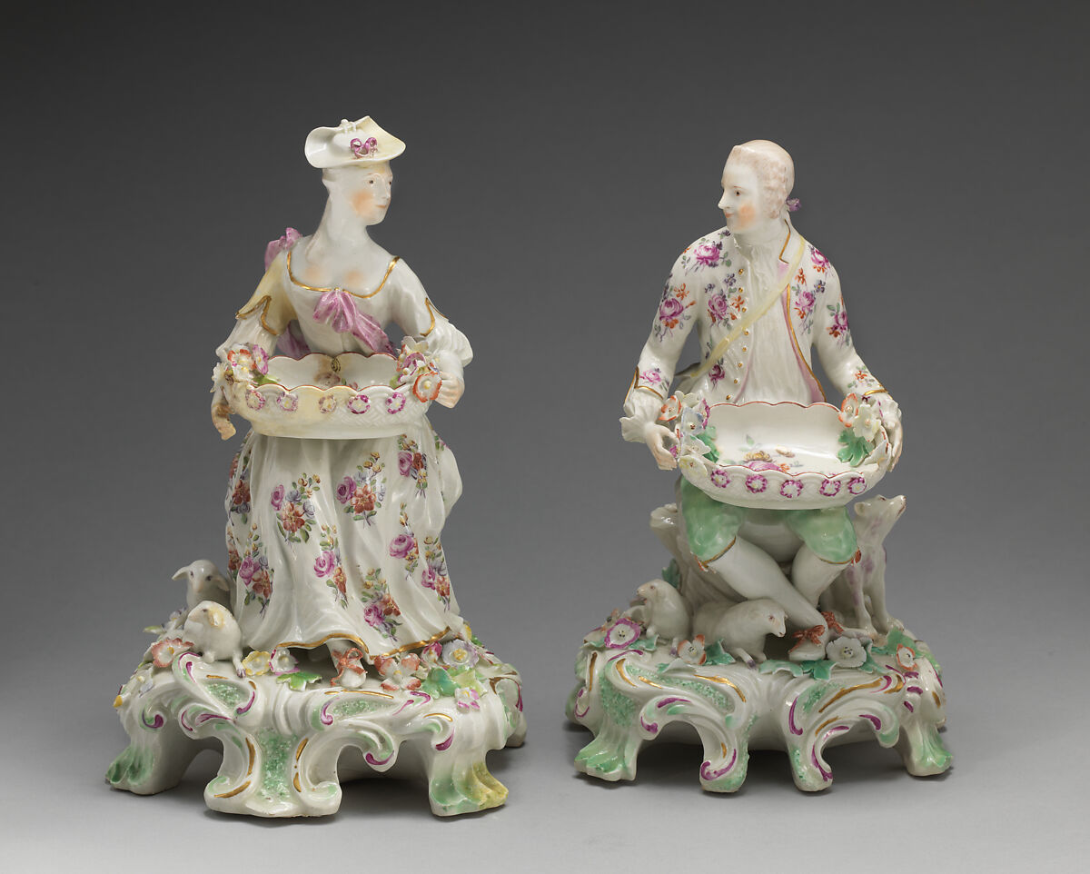 Man, Bow Porcelain Factory (British, 1747–1776), Soft-paste porcelain, British, Bow, London