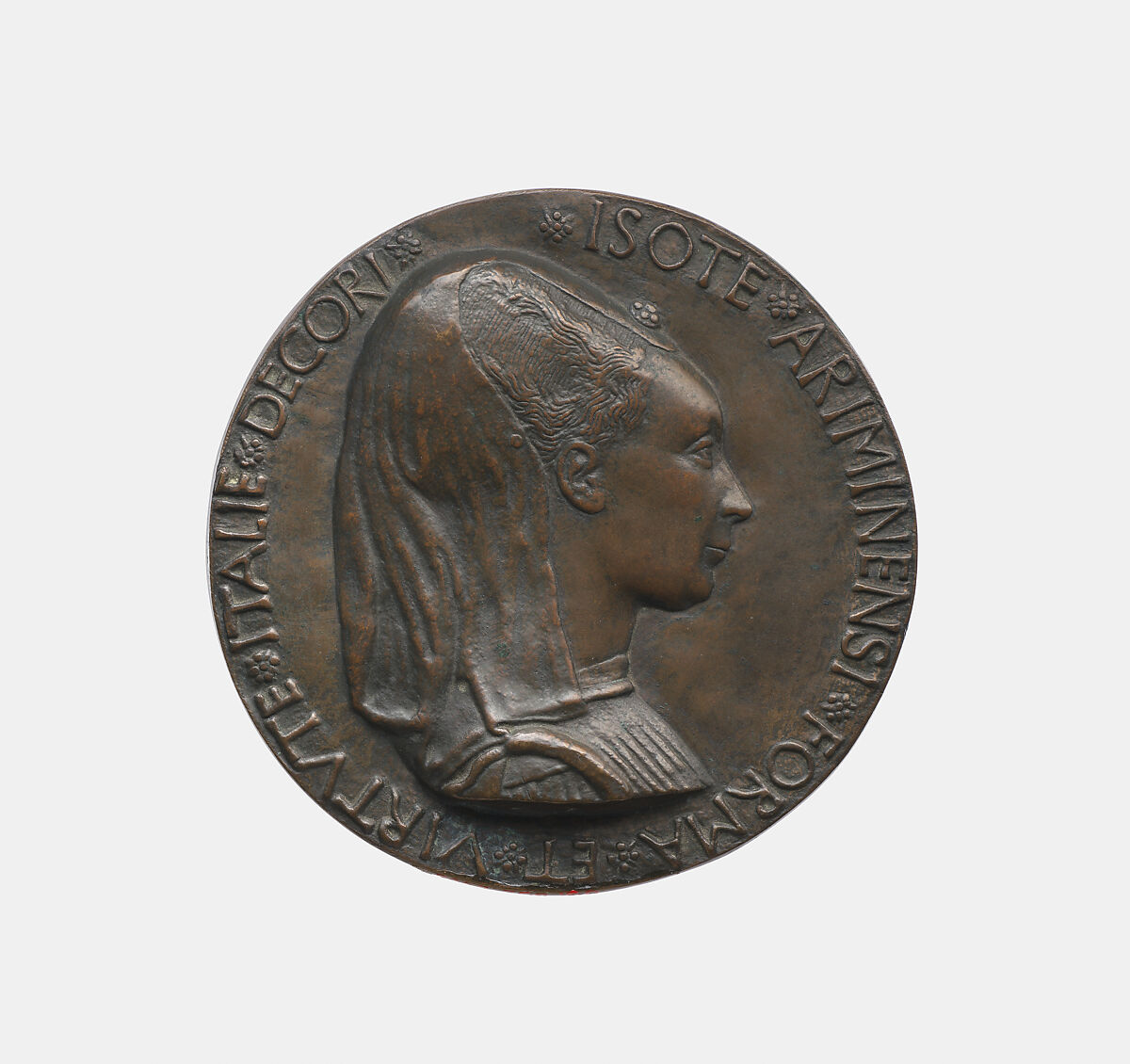 Isotta degli Atti (1432/3–1474), Matteo de&#39; Pasti (Italian, Verona ca. 1420–after 1467 Rimini), Bronze, Italian, Rimini 