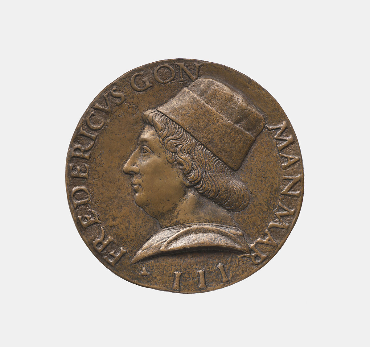 Federigo I Gonzaga, third marquess of Mantua, Bartolo Talpa (Italian, Mantuan, active ca. 1495), Bronze, Italian, Mantua 