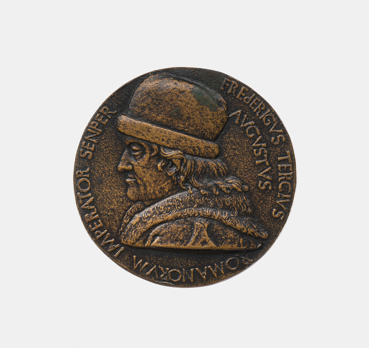 Frederick III, Bertoldo di Giovanni (Italian, born Florence (?) ca. 1430–40, died 1491 Poggio a Caiano), Bronze, Italian 