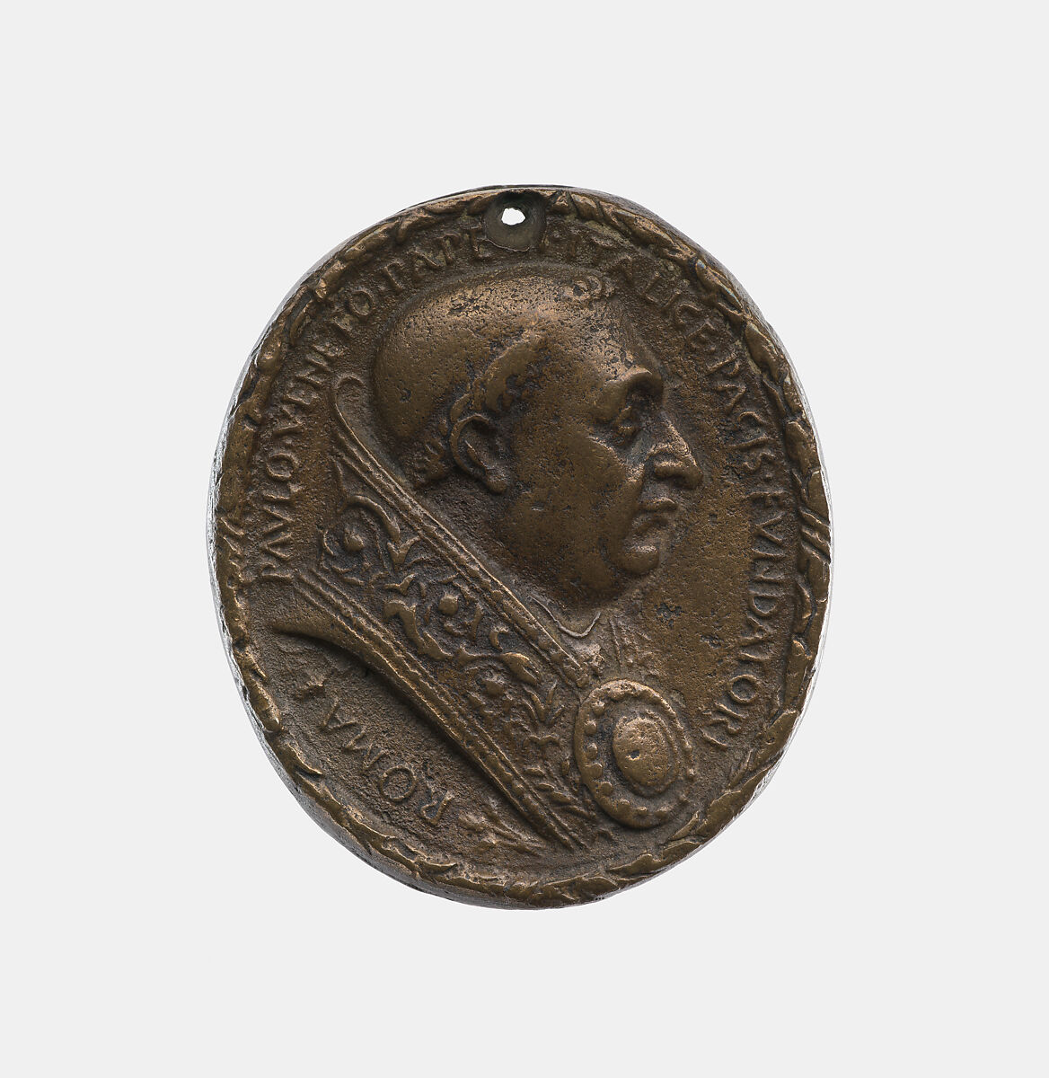 Pope Paul II, Cristoforo di Geremia (Italian, Mantua, active 1456–76), Bronze, Italian, Mantua 