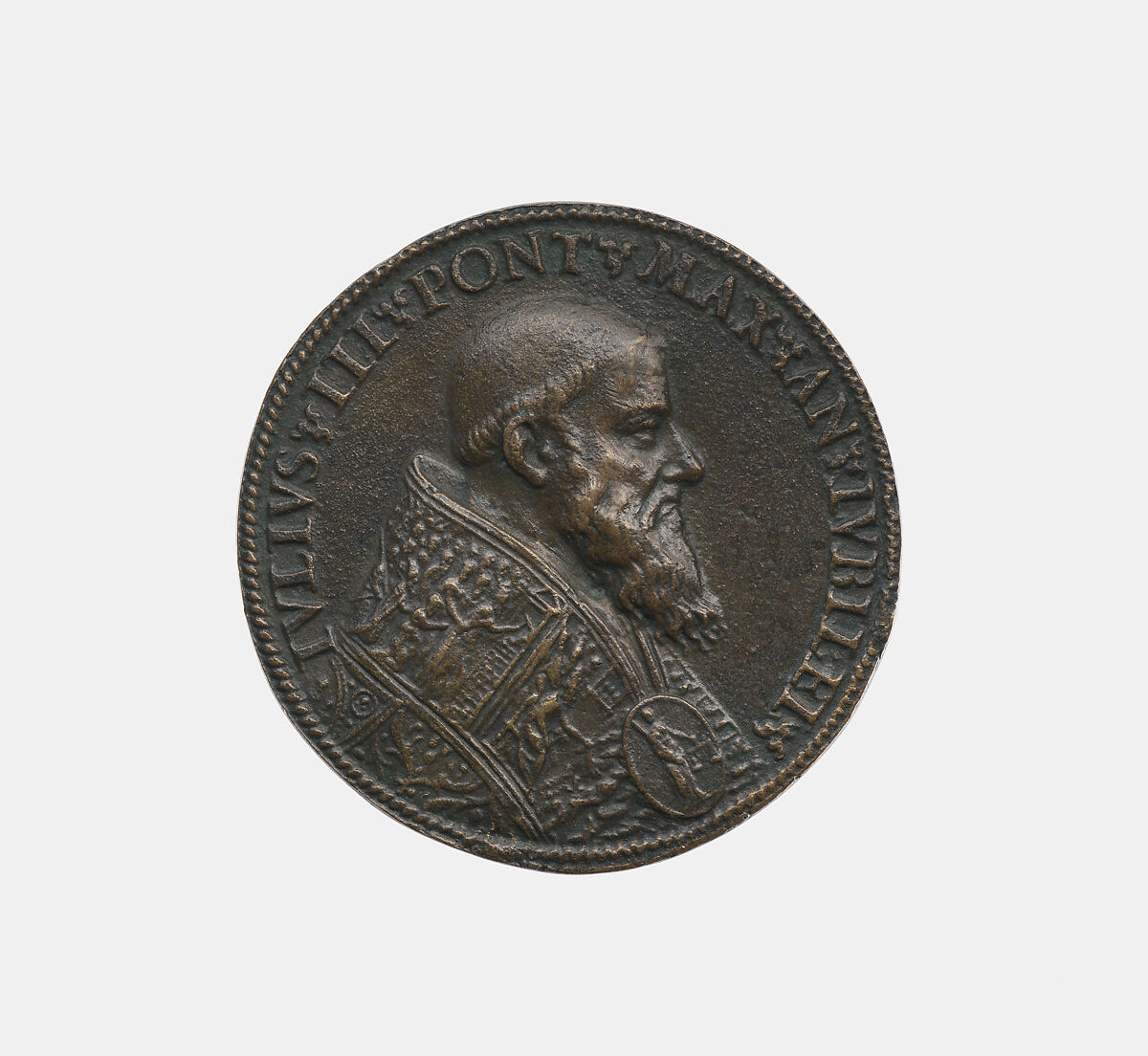 Pope Julius III (r. 1550–55), Gian Federigo Bonzagna (Italian, Parma after 1507–1588), Bronze, Italian, Rome 