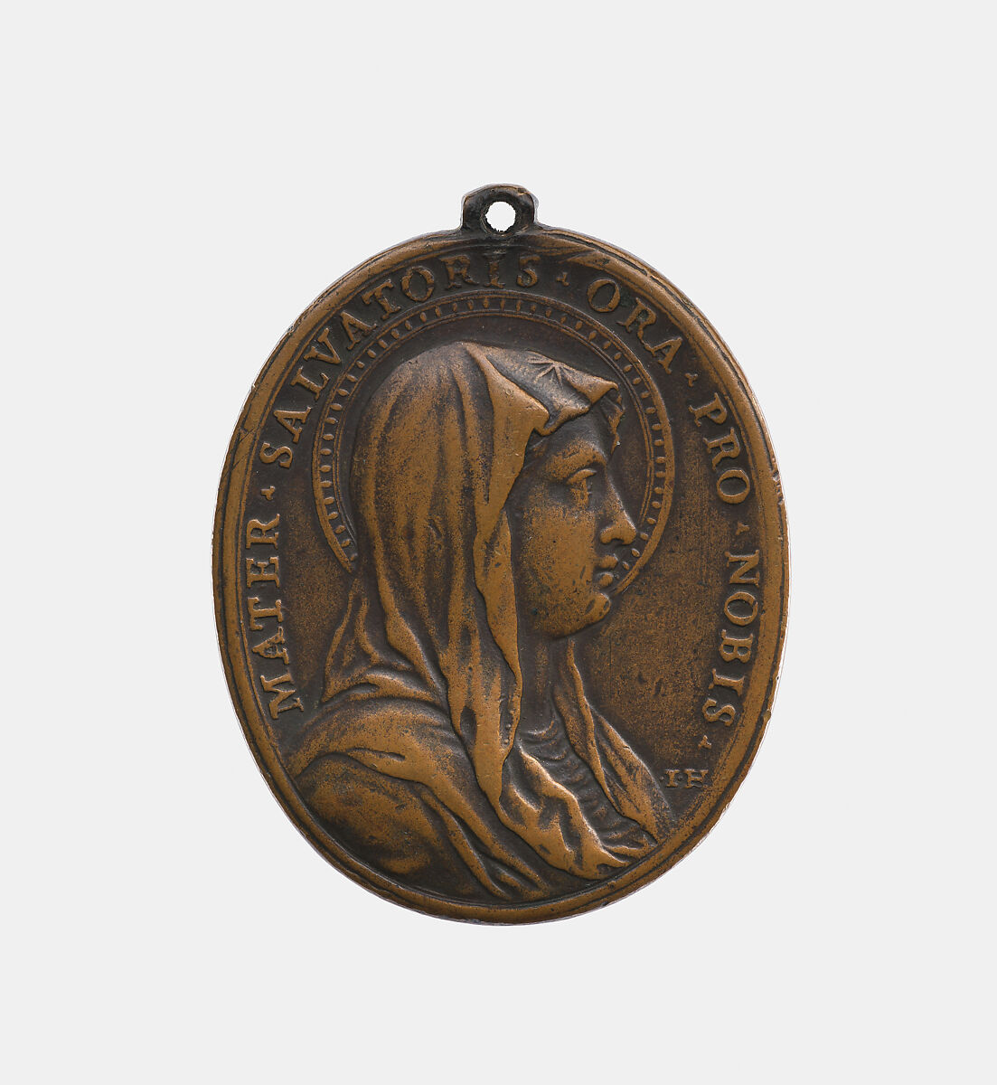 Christ / Mary, Giovanni Martino Hamerani (Italian, 1646/9–1705), Bronze, Italian, Rome