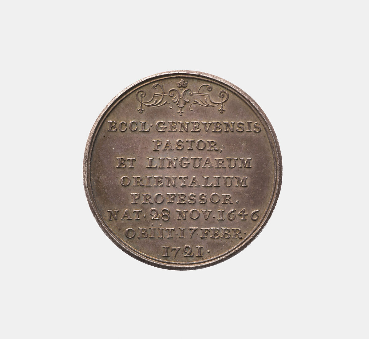 Michael Turrettini (1646–1721), Jean Dassier (Geneva 1676–1763 Geneva), Silver, Swiss, Geneva