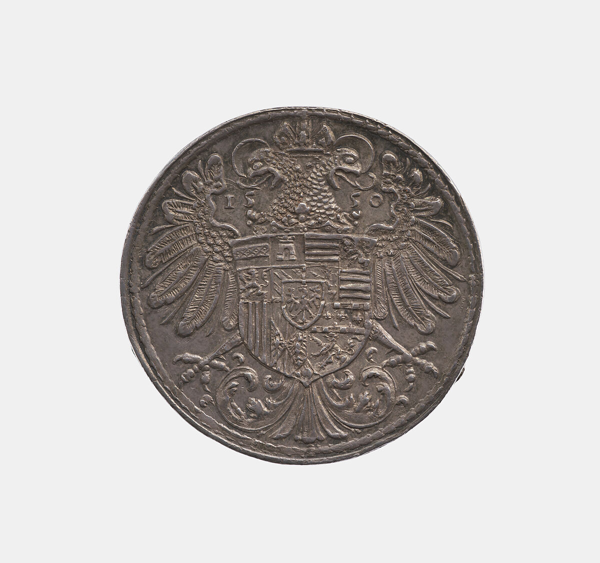 Charles V and Fedinand I (schautaler), possibly Christoph Loch (German), Silver, possibly Austrian