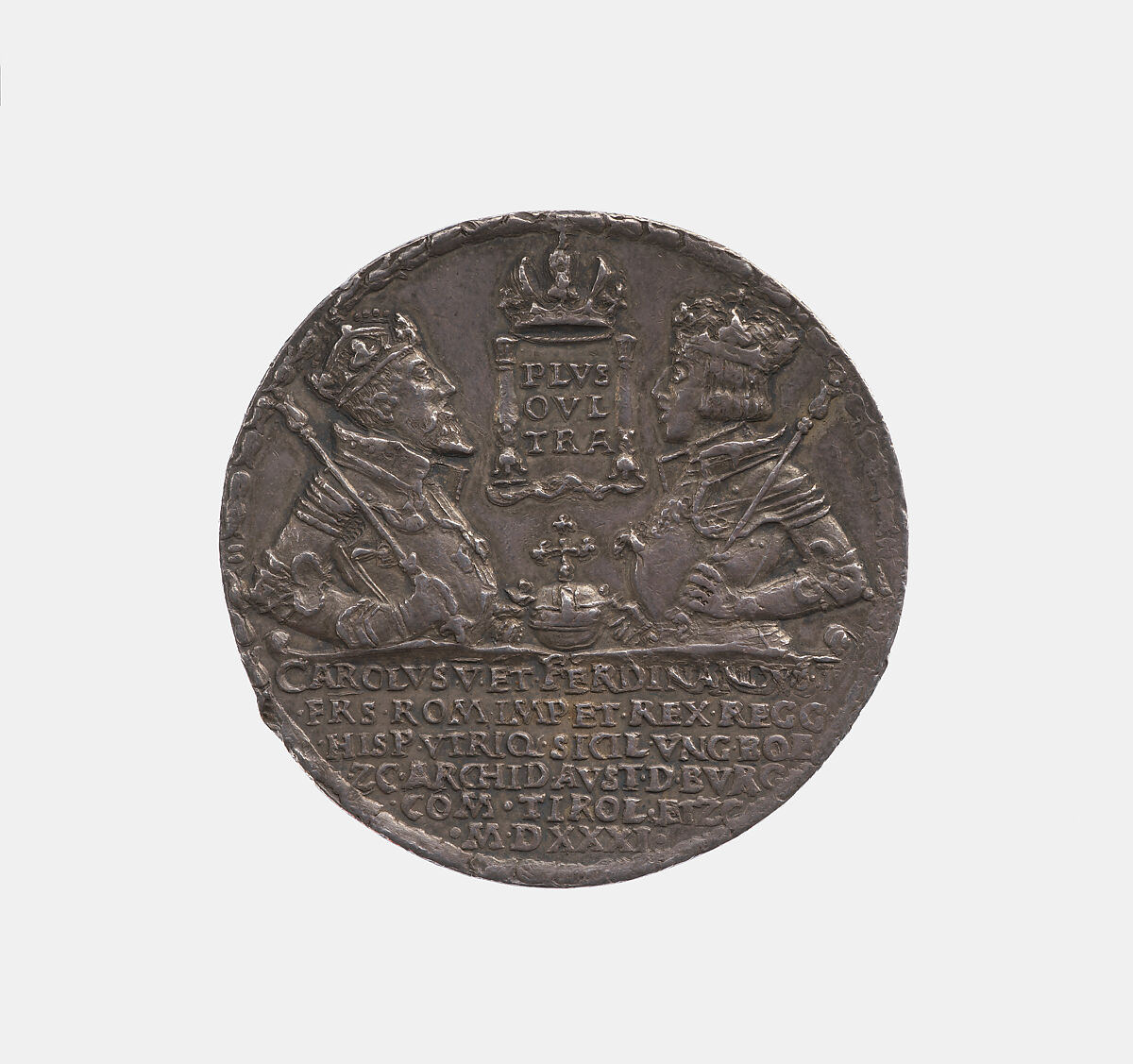 Charles V and Fedinand I (schautaler), possibly Christoph Loch (German), Silver, possibly Austrian 