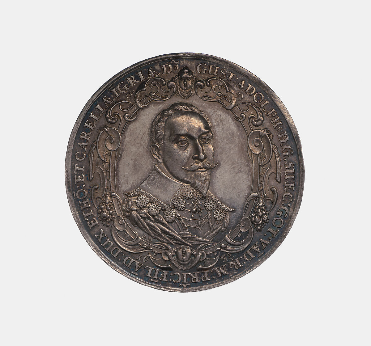 Gustav Adolf, Sebastian Dadler (German, Strasbourg 1586–1657 Hamburg), Silver, German 