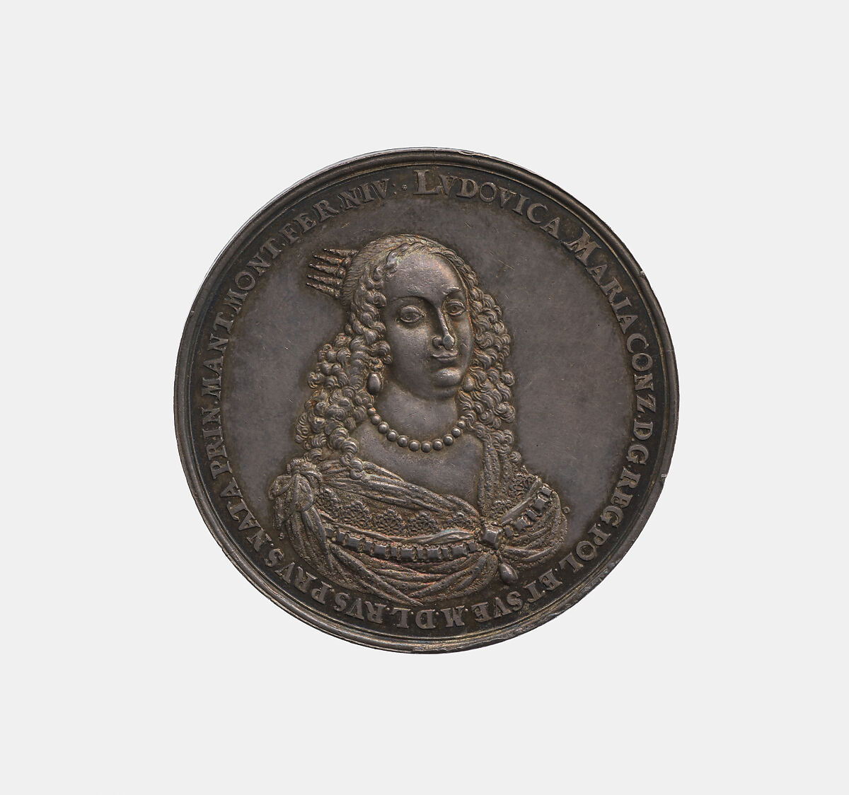 Commemorative medal on the marriage of Wladislaus IV (Władysław IV Vasa), King of Poland and Ludovica (Marie Louise) Gonzaga, Princess of Mantua, Sebastian Dadler (German, Strasbourg 1586–1657 Hamburg), Silver, Possibly German