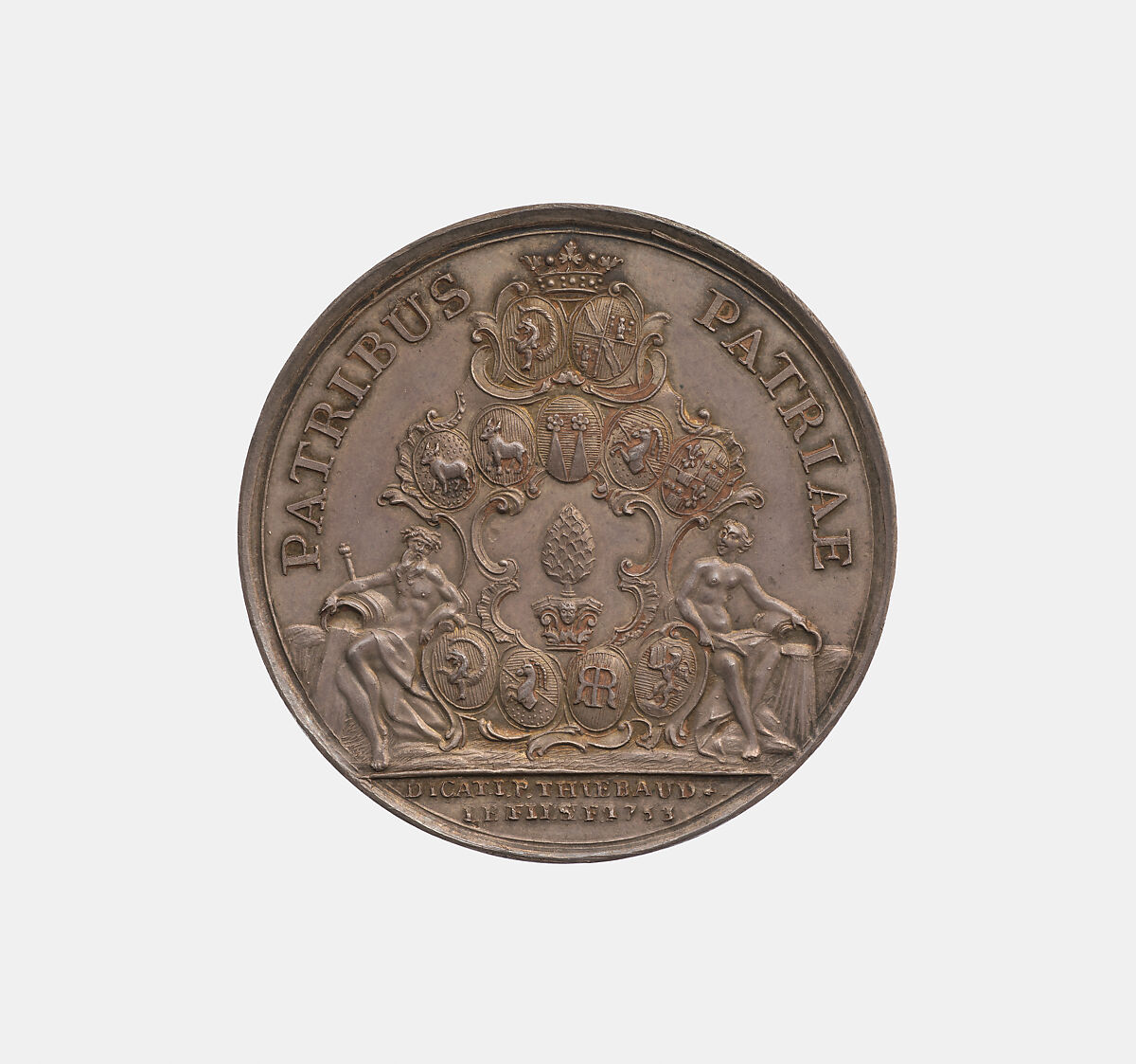 Commemorative medal on the marriage of Wladislaus IV (Władysław IV Vasa), King of Poland and Ludovica (Marie Louise) Gonzaga, Princess of Mantua, Sebastian Dadler (German, Strasbourg 1586–1657 Hamburg), Silver, Possibly German