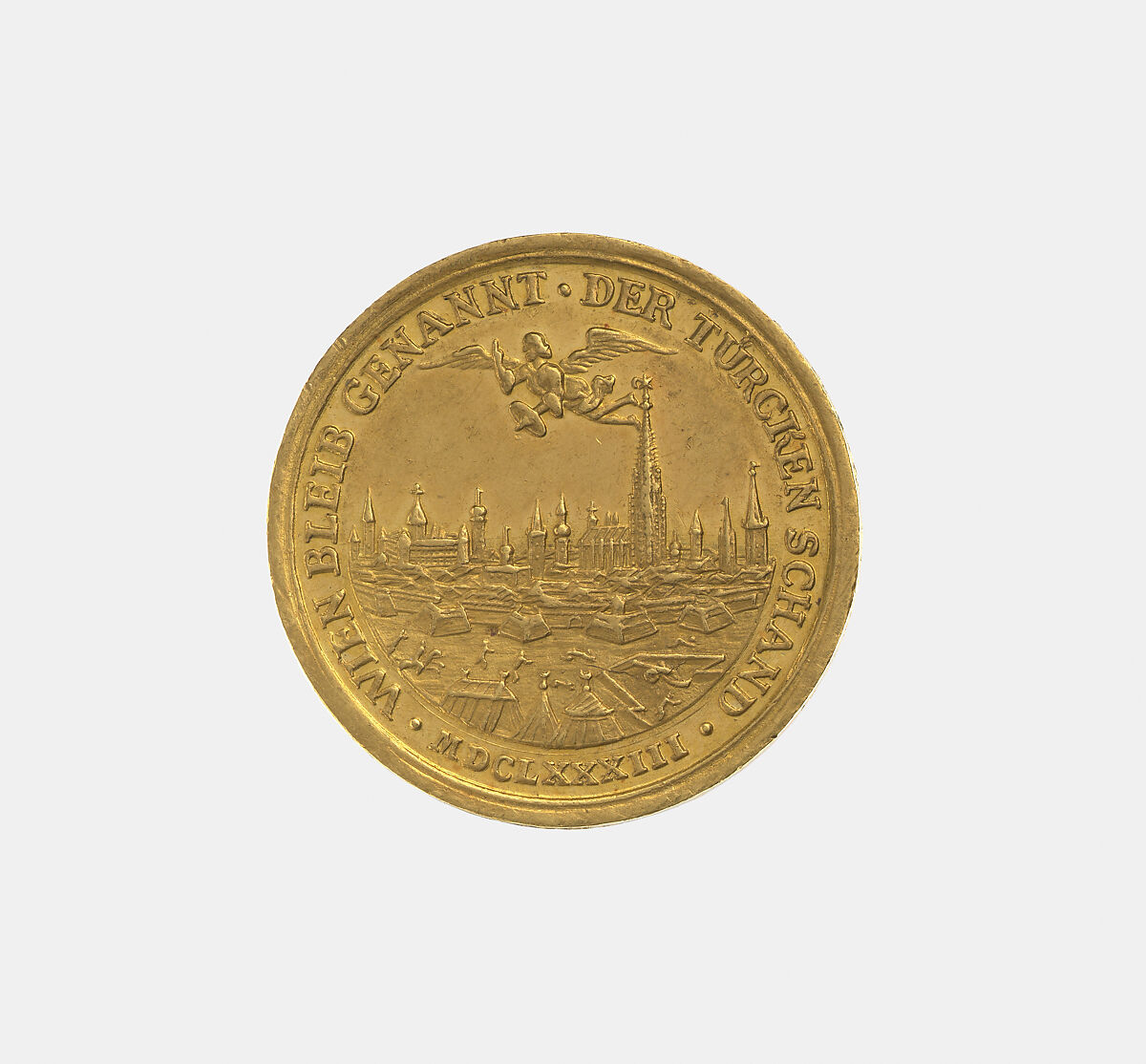Leopold I (1658–1705) / Relief of Vienna, Unknown Austrian artist, Gold, Austrian