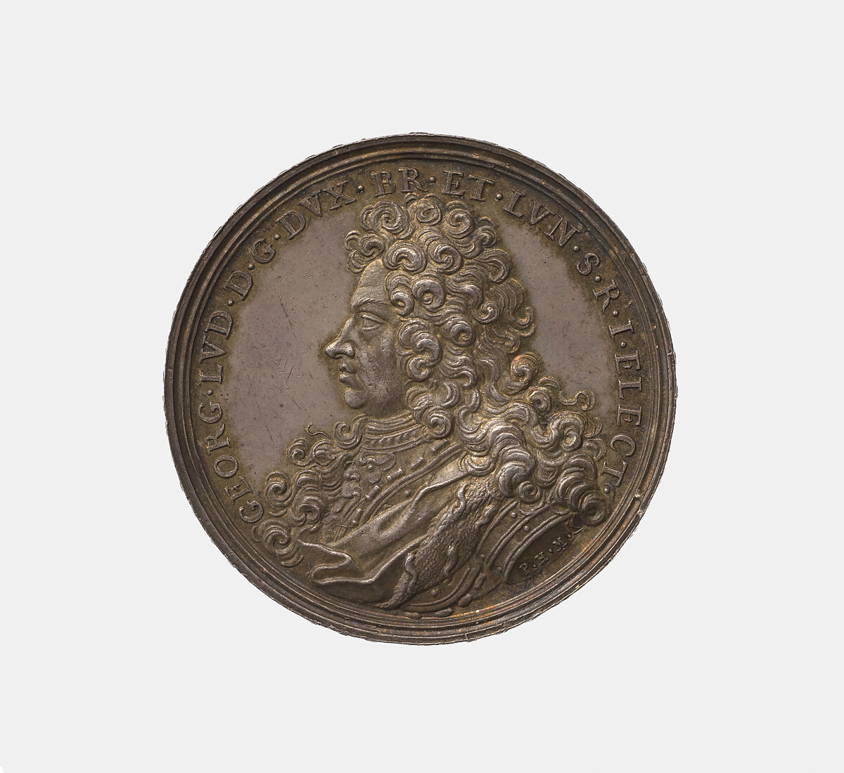 Appointment of Georg Ludwig (Geroge I) as general of the imperial troops on the Rhine, Philipp Heinrich Müller (German, 1654–1719), Silver, German 