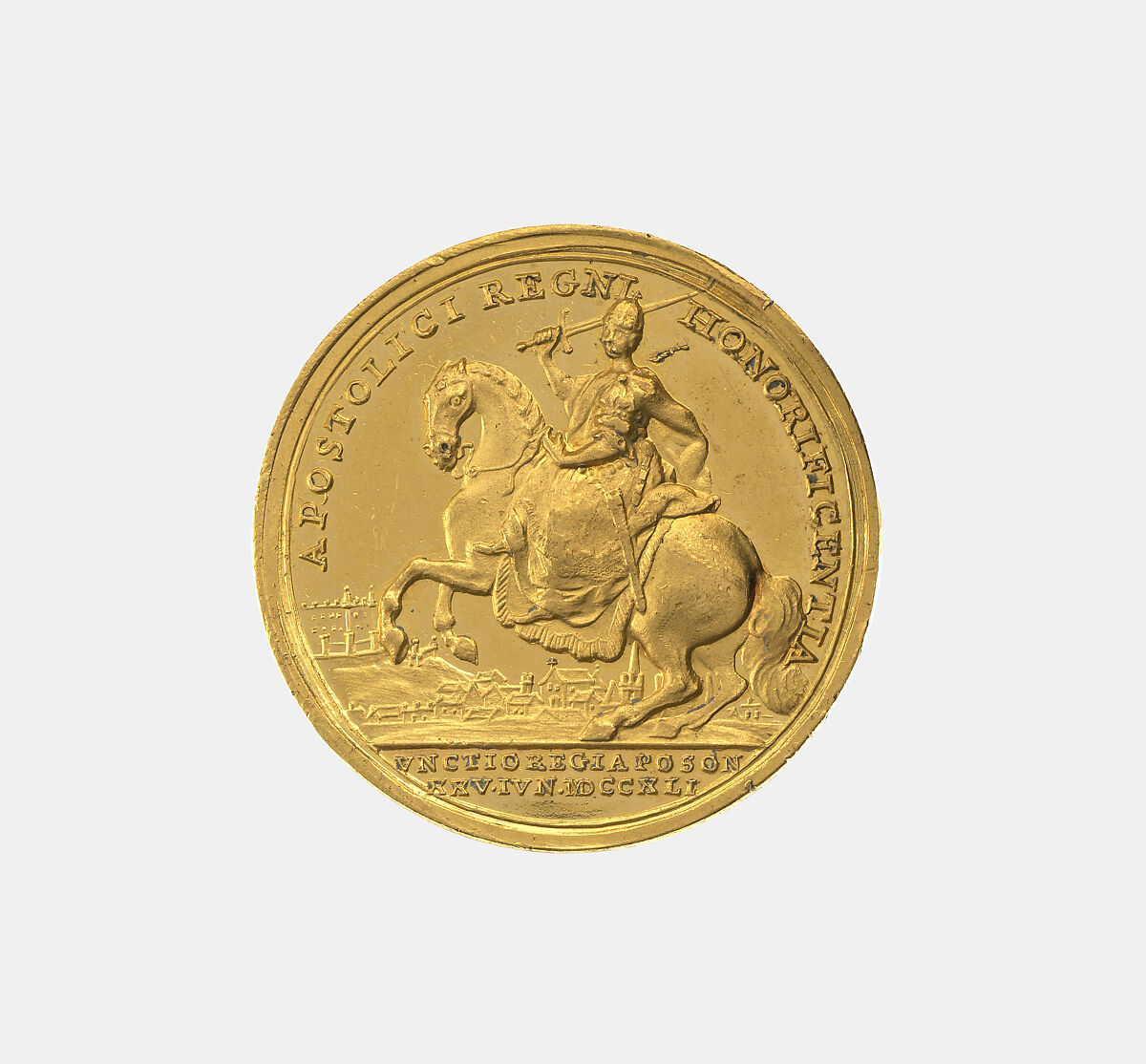 Coronation of Mary Theresa in Hungary, Anton Franz Widemann (1724–1792), Gold, Austrian