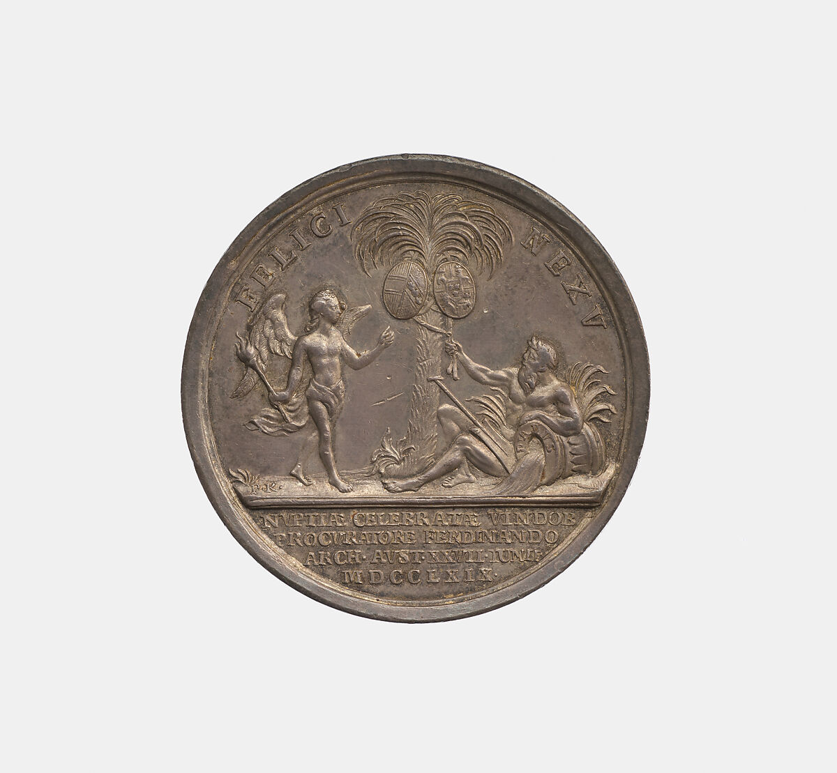 Marriage of Archduchess Maria Amalia with Ferdinand, Duke of Parma, obverse: Anton Franz Widemann (1724–1792), Silver, Austrian