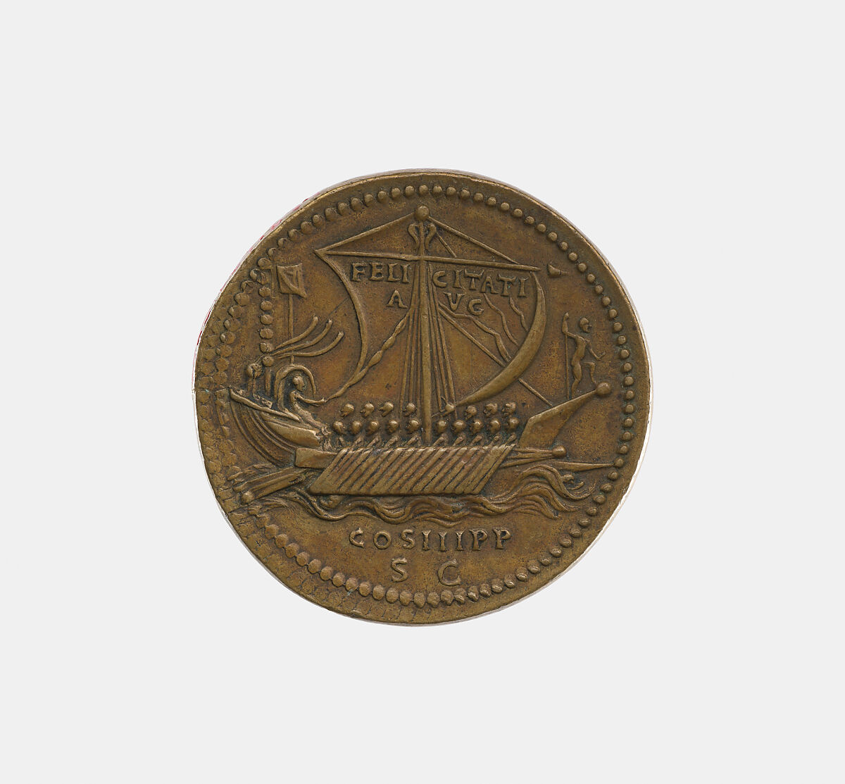 Hadrian, Giovanni del Cavino (Italian, Padua 1500–1570 Padua), Bronze, Italian, Padua