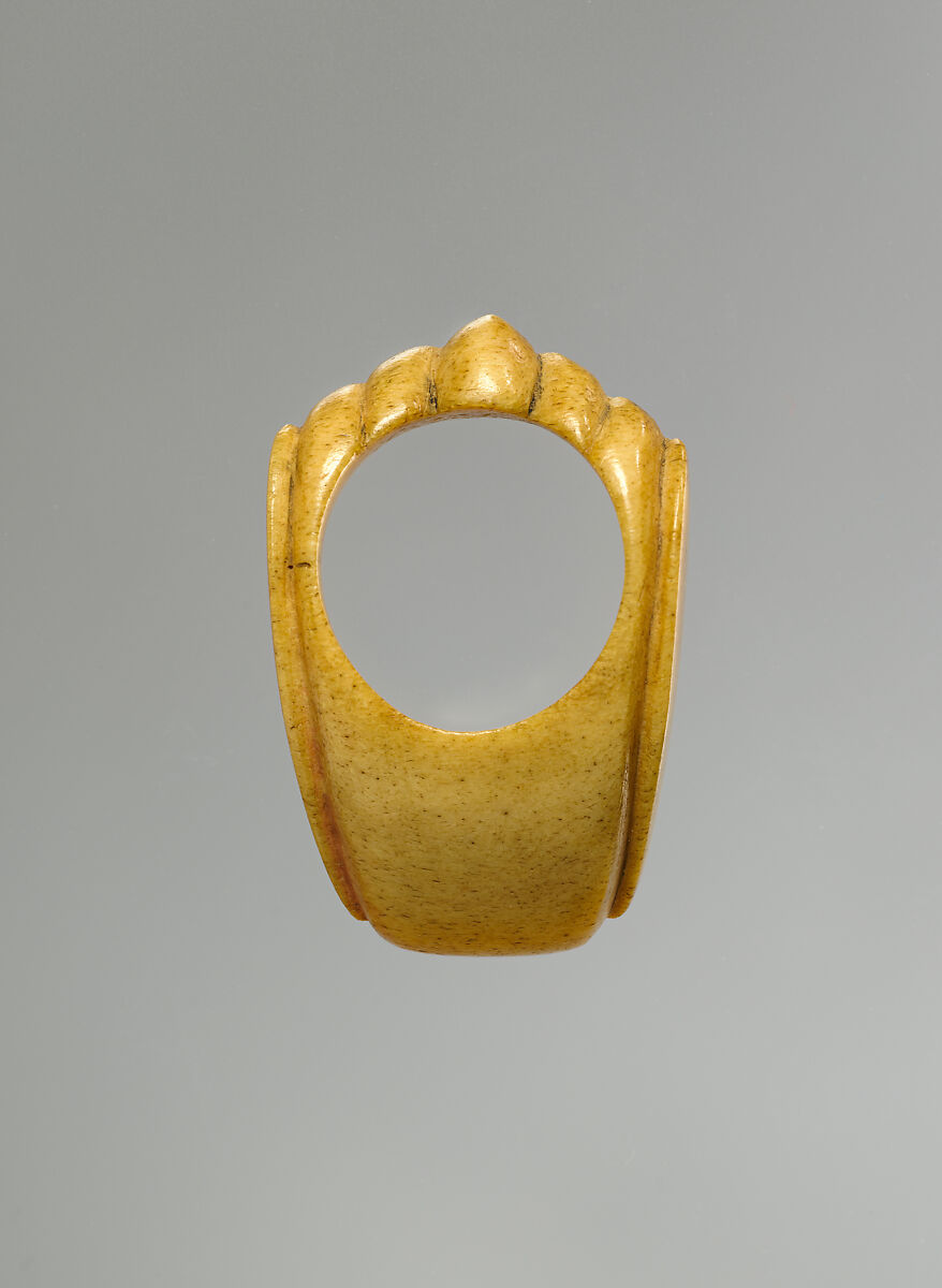 Archer's Thumb Ring, Walrus ivory