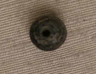 Bead, Agate; cut and drilled