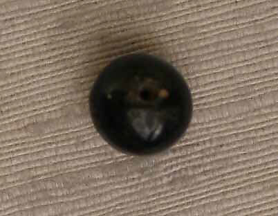Bead, Agate; cut and drilled