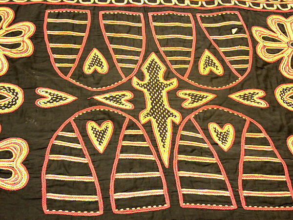 Man's Prestige Garment, Cotton fabric with multicolored embroidery, Bamileke peoples, Chiefdom of Big Babanki