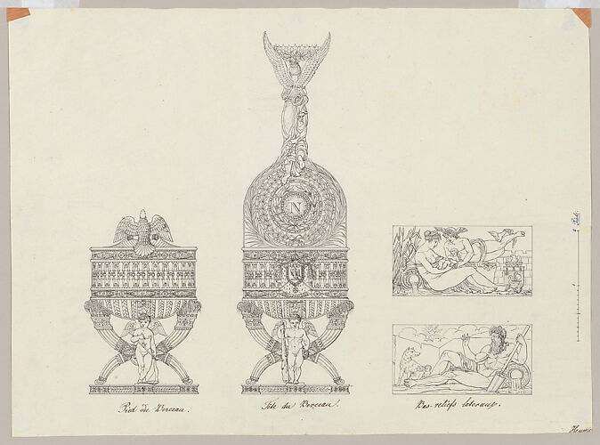 Elevations and Bas-reliefs of The Cradle of His Majesty the King of Rome