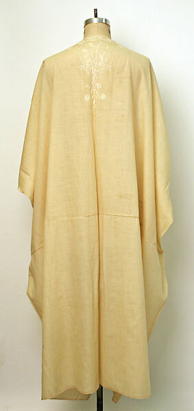 Abaya or Marshla Summer Cloak, Wool, silk; embroidered