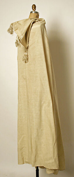 Burnus / Selham, Cotton, silk; embroidered