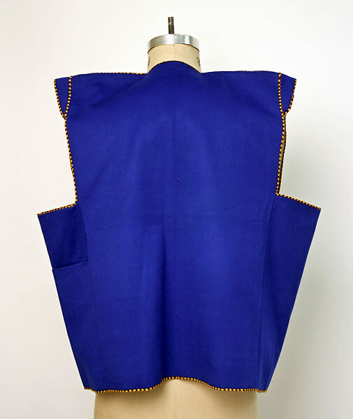 Vest, Wool, cotton, silk, metal wrapped thread