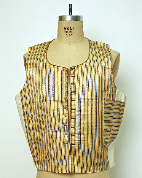 Vest, Silk, cotton 